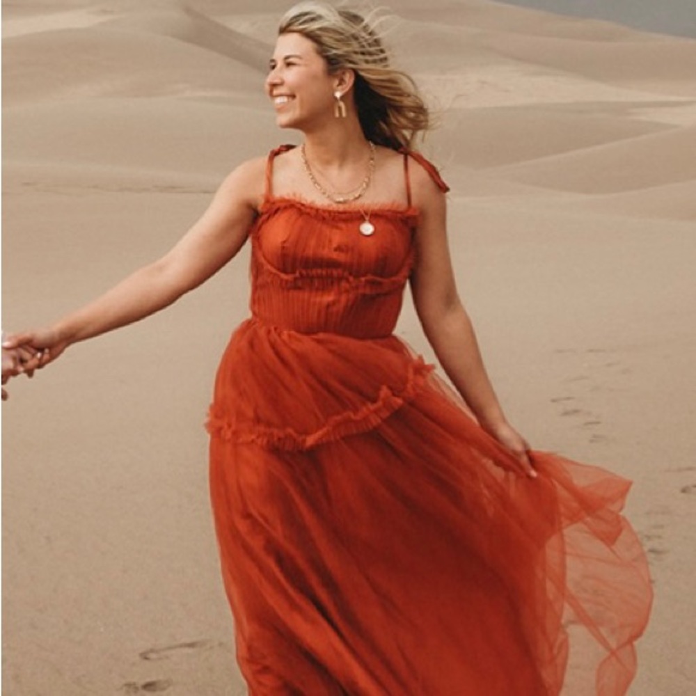 Terracotta Tulle Dress